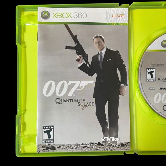 James Bond 007 : Quantum of Solace (Microsoft Xbox 360, 2008) Complete CIB - Picture 7 of 13